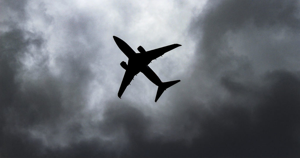 Flugzeug-Turbulenzen